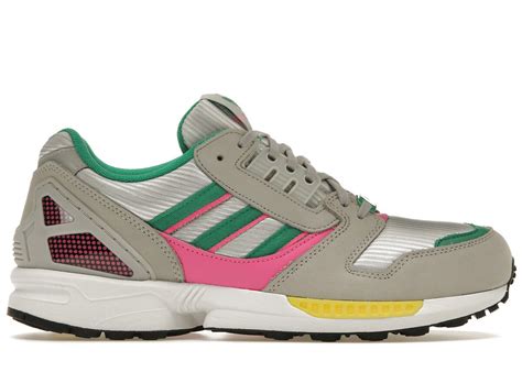 adidas zx pink grau grün|adidas ZX 8000 Grey Court Green Screaming Pink .